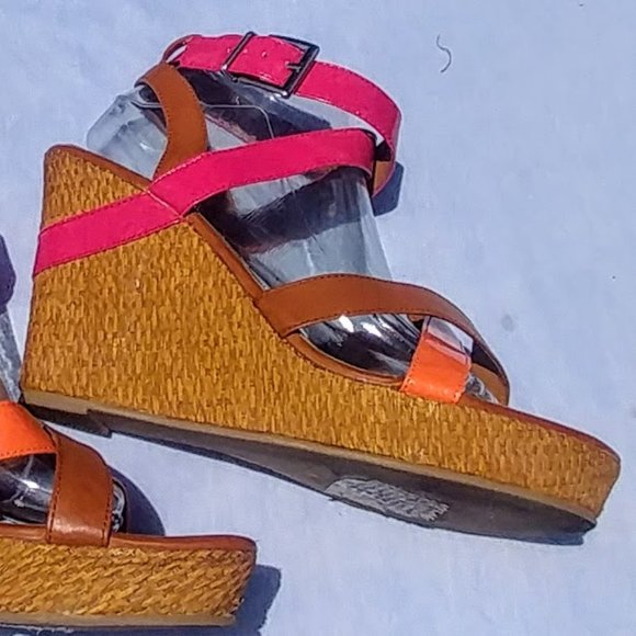 Colorful high heel sandals   Sz 10 - Picture 10 of 14